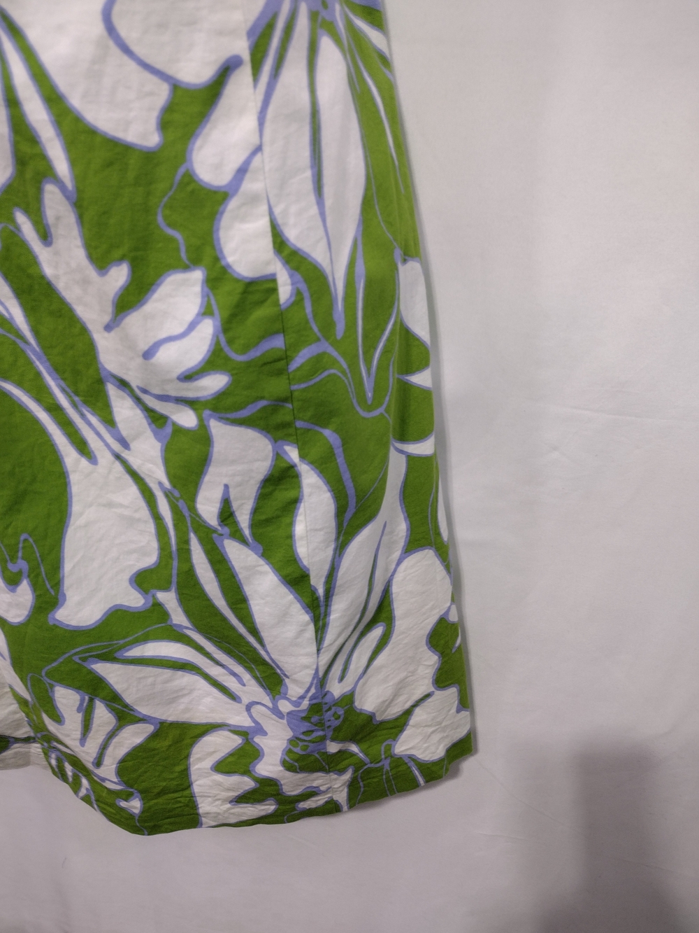 Tabitha Floral Strapless Dress Women's 8 White Green Retro 90s Coastal Party - Picture 3 of 7